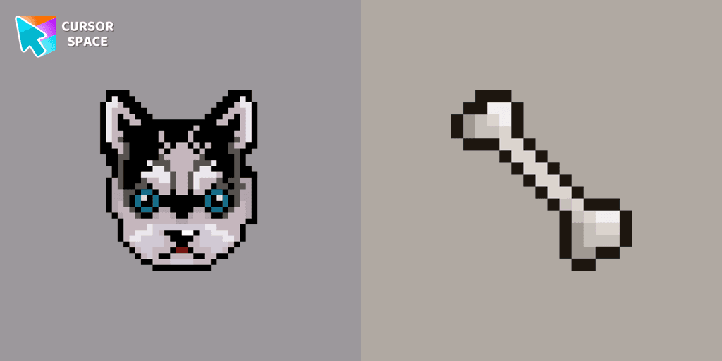 Husky Pixel cursor cursor pack